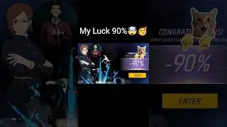 Моя удача 90%🥳 Напишите в комментариях, как вам повезло🤔#freefire