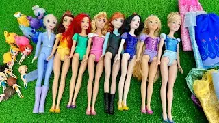 ASMR  Unboxing Mattel Disney Princess Spin & Reveal Surprise Dolls! Satisfying video  Review Toys