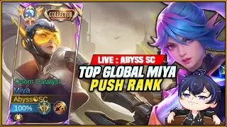 TOP GLOBAL MIYA PUSH RANK  【Vtuber ID | Abyss SC】 ‼️ #shorts #live #mlbb #mobilelegends