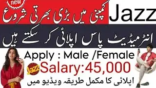 Jazz Company Jobs 2024: Male and Female | How to Apply Online