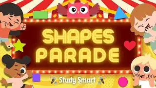 SHAPE PARADE | Learn Shapes for Kids | Circle, Square, Triangle & More! shapes song #1 for kids