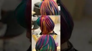 Hair colour mix, all color manic panic & Alfaparf #catrambut #trending #coldplay #haircolor #viral
