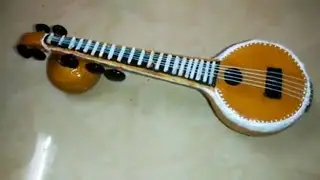 Miniature Veena Making | How To Make | Indian Musical Instruments | DIY-Creative|വീണ ഉണ്ടാക്കിയാലോ?