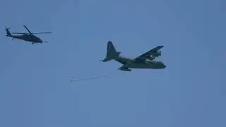 USAF C-130 Hercules Refueling Demo with Two Blackhawk Helicopters 2025