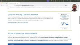 5 Day Journaling Curriculum Maps (Believe In You)