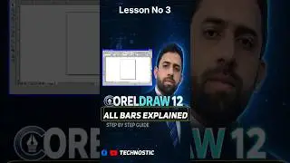CorelDRAW 12 Interface Explained | All Bars Names | Beginner Guide