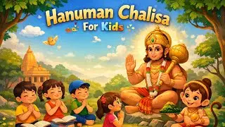 Hanuman Chalisa for kids | Builds Courage & Focus 🧠💪