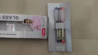 Waterproof flair glass gel pen 🖊️🖋️📝