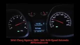 2010 Chevrolet Equinox AWD 0-60 MPH