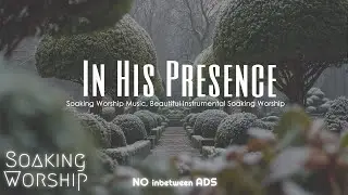 In His Presence ✝️ Soaking Worship Instrumental | Snowy Winter Relaxation