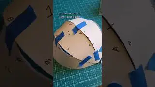 Как сделать выкройку полукупола - изготовление косплея из пены Eva #eva #выкройка #косплеер