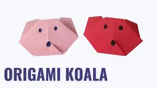 How to Make A Paper Origami Koala Face -  Paper Koala Crafts