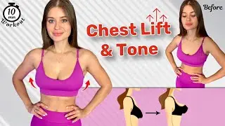 Best CHEST LIFT Workout 🔥 Get Lifted & Toned Breast Naturally at Home | Most Effective Exercises