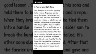 A Farmer and his 5 son's completing story all class #story #completingsentence #application #email
