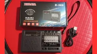 XHDATA D-368 Portable Radio | FM AM SW Bluetooth MP3 Player | Rechargeable DSP Radio | Radio Shop BD