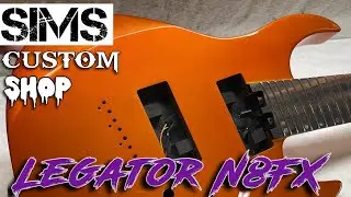Legator N8FX Guitar - Kandy Orange paint by Sims Custom Shop