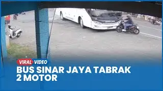 Detik-detik Kecelakaan Bus Sinar Jaya Tabrak 2 Motor di Kutoarjo