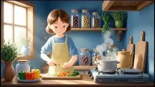 A Quiet Cottage Girl 🌙 | Cozy Daily Life Cooking & ASMR | Ghibli Style Ambience