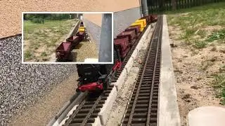 4K Gartenbahn Spur G Fahrvideo mit der BR 80