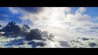 Cinematic flying in Minecraft with music.