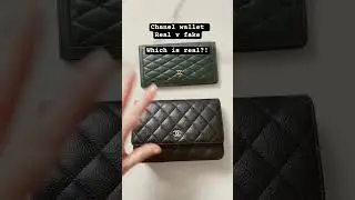 Chanel wallet - real v fake! Did you guess correctly?! #chanel #chanelbag