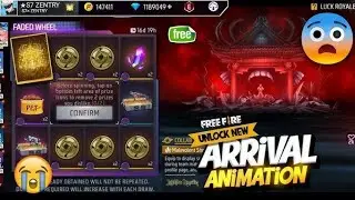 NEW MALEVOLENT SHRINE ARRIVAL ANIMATION FREE FIRE 🔥| NEW FADEDWHEEL ONE SPIN TRICK |FF NEW EVENT