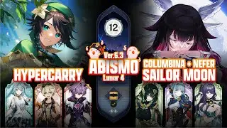 C0 VENTI HYPERCARRY & C0 COLUMBINA + NEFER SAILOR MOON | SPIRAL ABYSS 6.3 FLOOR 12 | GENSHIN IMPACT