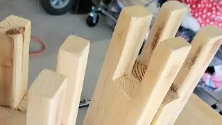 Cheap diy castle joint build for king size bed (thuma bed inspired)