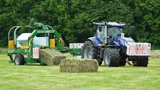 Pressing + Wrapping Bales | John Deere + New Holland + McHale | Verhoef | 2023