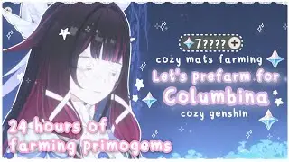 Prefarming for Columbina ౨ৎ˚₊ farming primogems ꒰🤍🐇୭ ˚. ᵎᵎ ♡ Cozy genshin gameplay