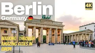 Beautiful Berlin walk - City walks & sounds - traffic ambience