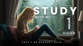 study with me in the rain (no music) | Study Lab