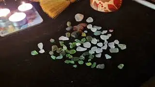 Beautiful day, looking for sea glass. Found our first multi.