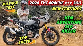 2026 TVS Apache RTX 300 Ride Review || Top Speed & Crazy Features || KTM Adventure 250 killer🔥