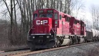 SP Trains #1356 CP Train V  89 at Mile 101 CP Cascade Sub  2020-02-01