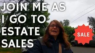 Going sourcing at Estate Sales for items to sell on eBay! What I Found