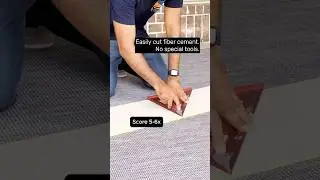 Easily cut fiber cement with a utility knife. No special tools.