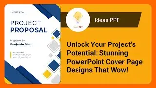 Unlock Your Project's Potential: Stunning PowerPoint Cover Page Designs That Wow!