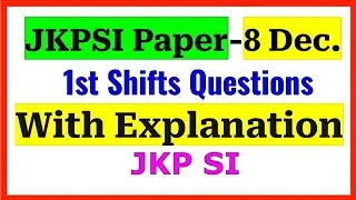 JKP SI Paper 8 Dec 2022 1st Shift
