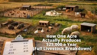 How One Acre Actually Produces $25,000 a Year (Full Livestock Breakdown)