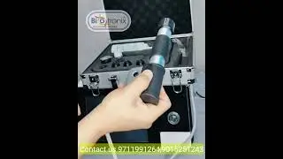 Pneumatic Shockwave Therapy Device in Black, Medical Grade, for Rehabilitation, Joint Pain