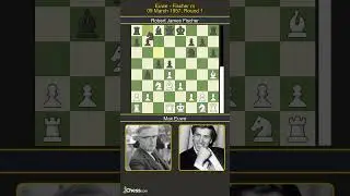 Max Euwe vs Robert James Fischer | Euwe - Fischer m 1957 | Round 1