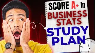 STUDY PLAN 📝 | SCORE A+ IN BUSINESS STATISTICS | Sem-3, Bcom(P) | Delhi University