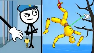 Impossible Thief Puzzle - Can You Beat It?!😱🕵🏿VS Ragdoll Break - Spooky Ragdoll Game 2048 Gameplay.