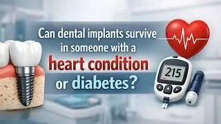 Can dental implants survive in someone with a heart condition or diabetes?