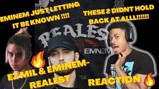 EMINEM JUST DISSED GEN Z🤯EZ MIL & EMINEM-REALEST (REACTION)🔥