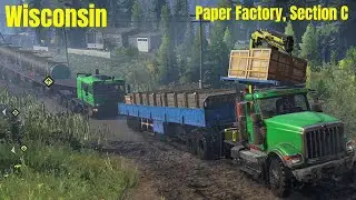 Black Badger Lake - Paper Factory, Section C - SnowRunner Play Through Part 494