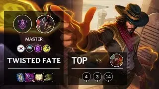 Twisted Fate Top vs Wukong - KR Master Patch 10.8