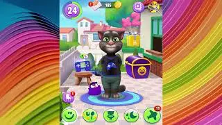 My Talking Tom 2's Food Challenge! Part 5 (Toy Box Games And Plane Rides)
