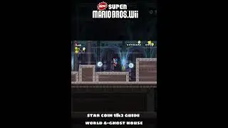 New Super Mario Bros Wii. Star Coins 1&2 Guide World 4-ghost house